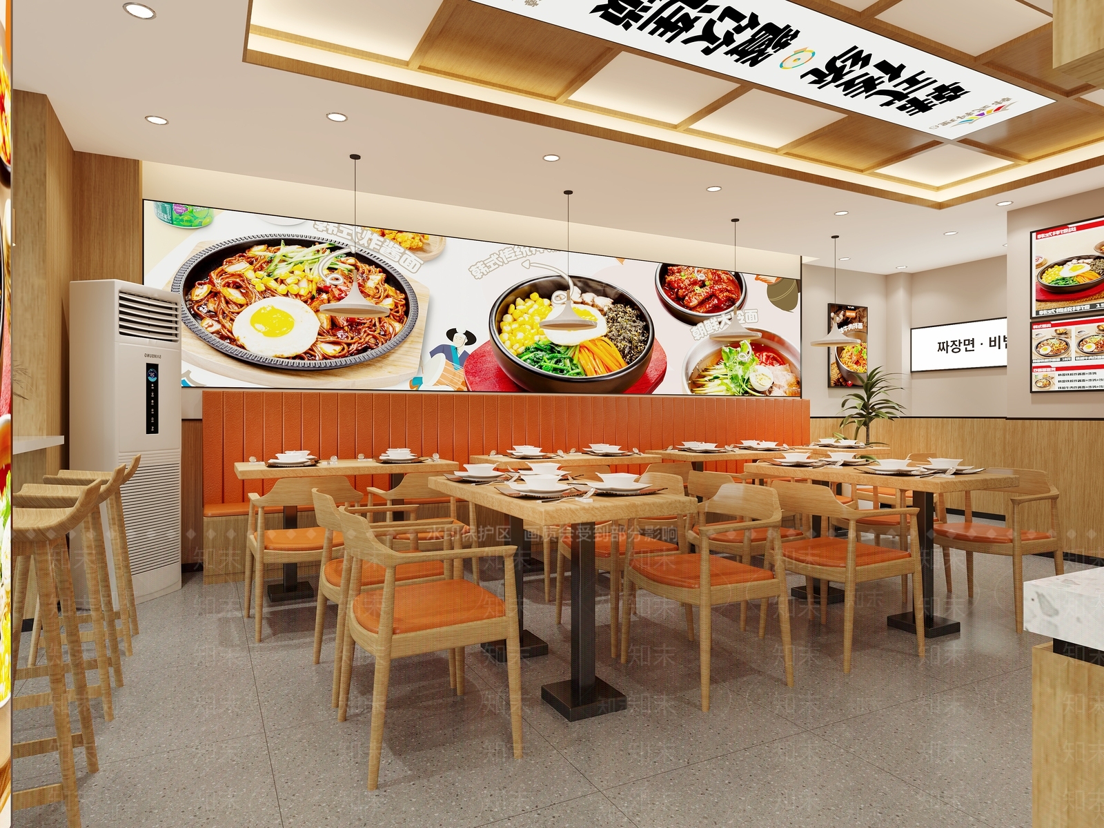 现代快餐店3D模型下载【ID:1214678503】