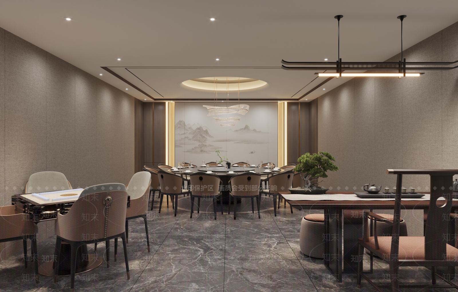 新中式包厢3D模型下载【ID:1167680841】