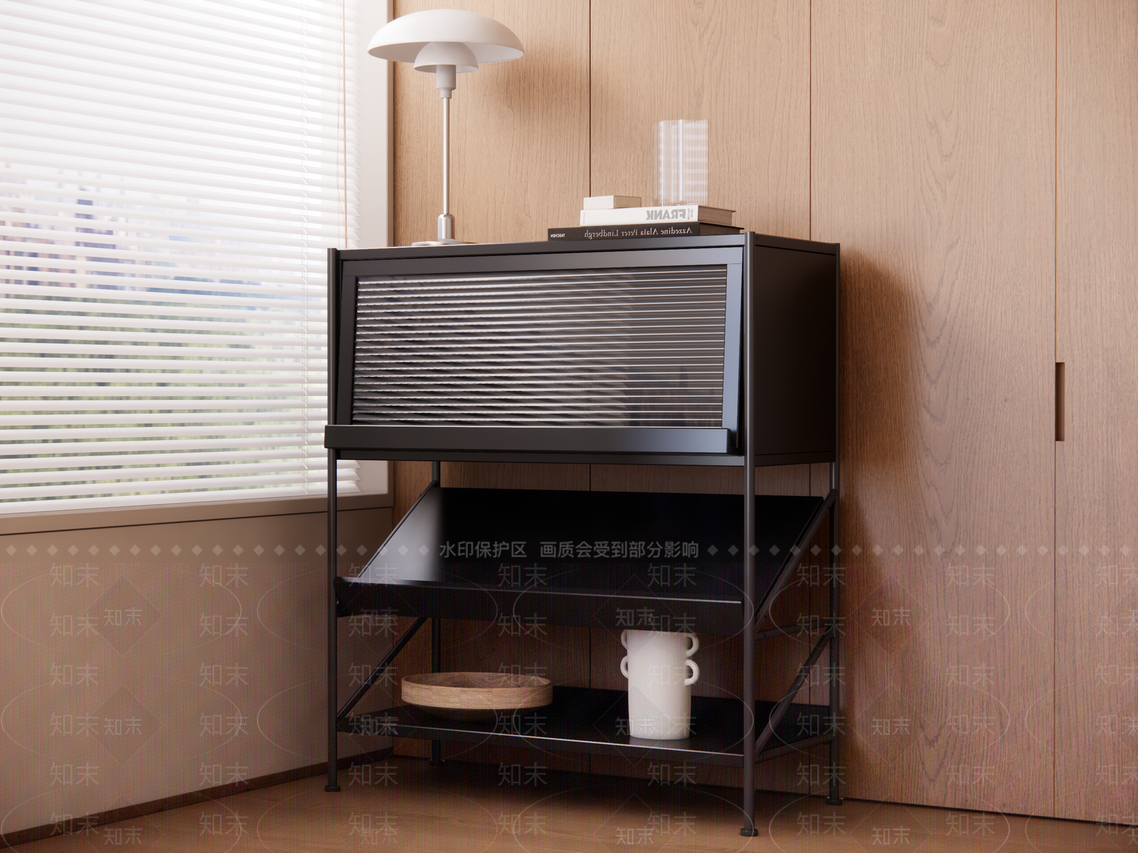 中古现代置物架SU模型下载【ID:1167696791】