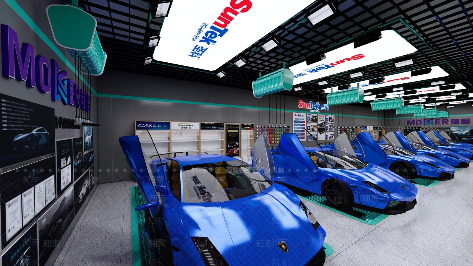 现代汽车4S店SU模型下载【ID:1167698715】