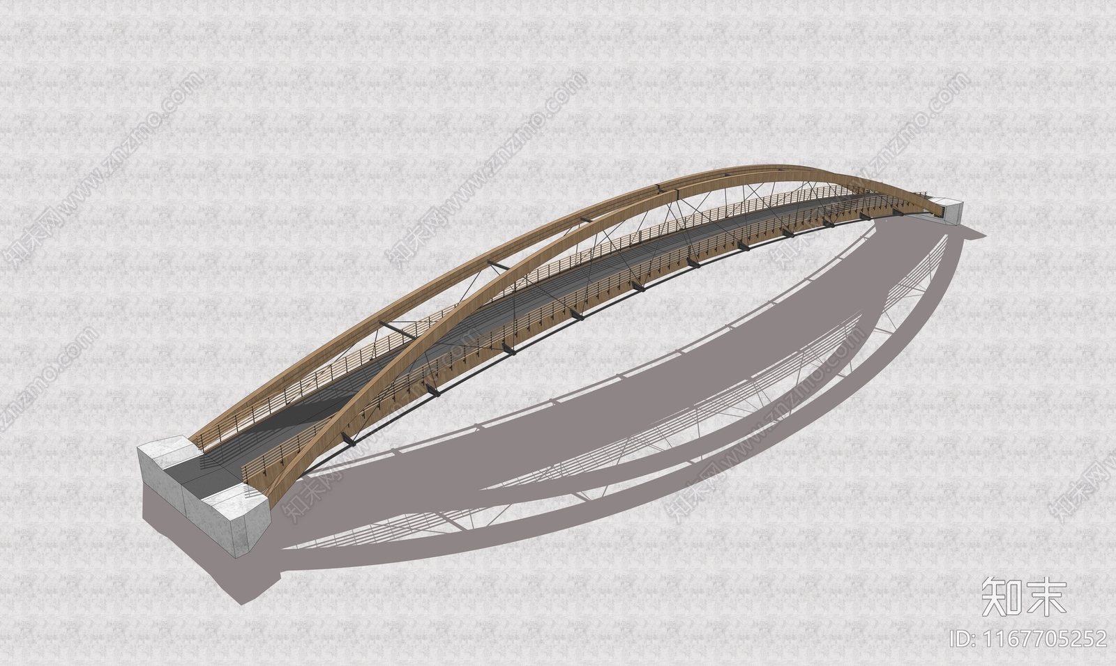 现代景观桥SU模型下载【ID:1167705252】