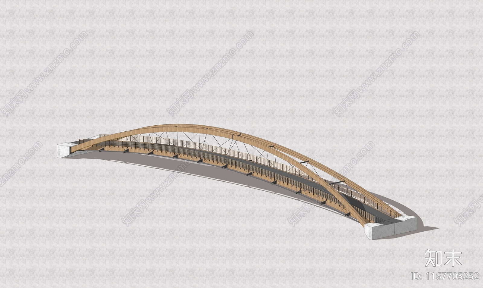 现代景观桥SU模型下载【ID:1167705252】