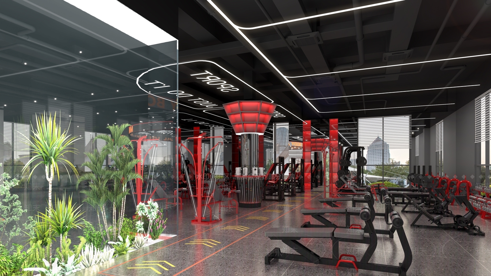 健身房3D模型下载【ID:1167712668】