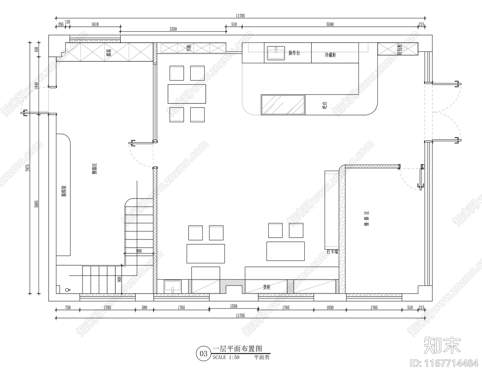 现代宠物店施工图下载【ID:1167714484】