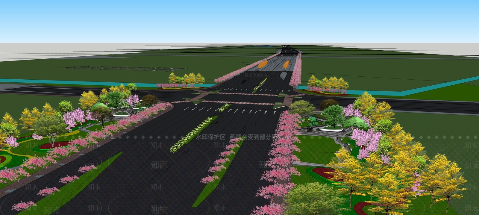 现代口袋公园SU模型下载【ID:1167714944】