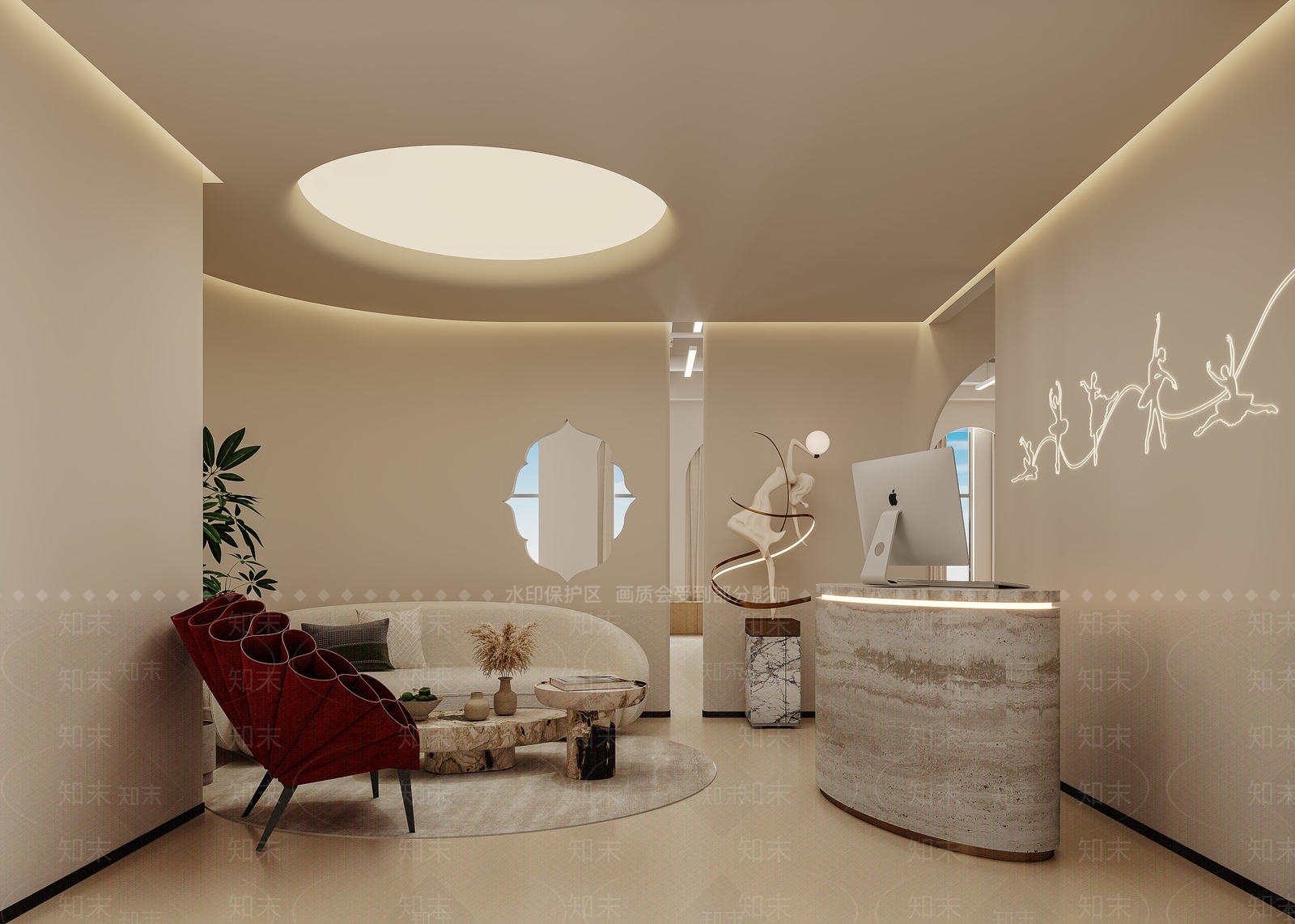 现代教室3D模型下载【ID:1167722391】