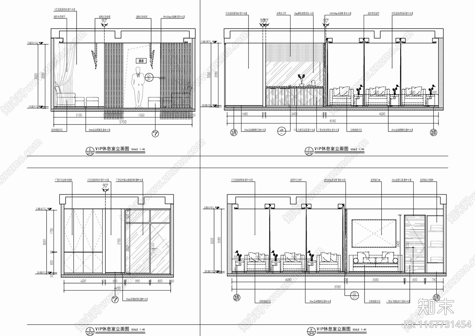 现代办公室cad施工图下载【ID:1167731454】