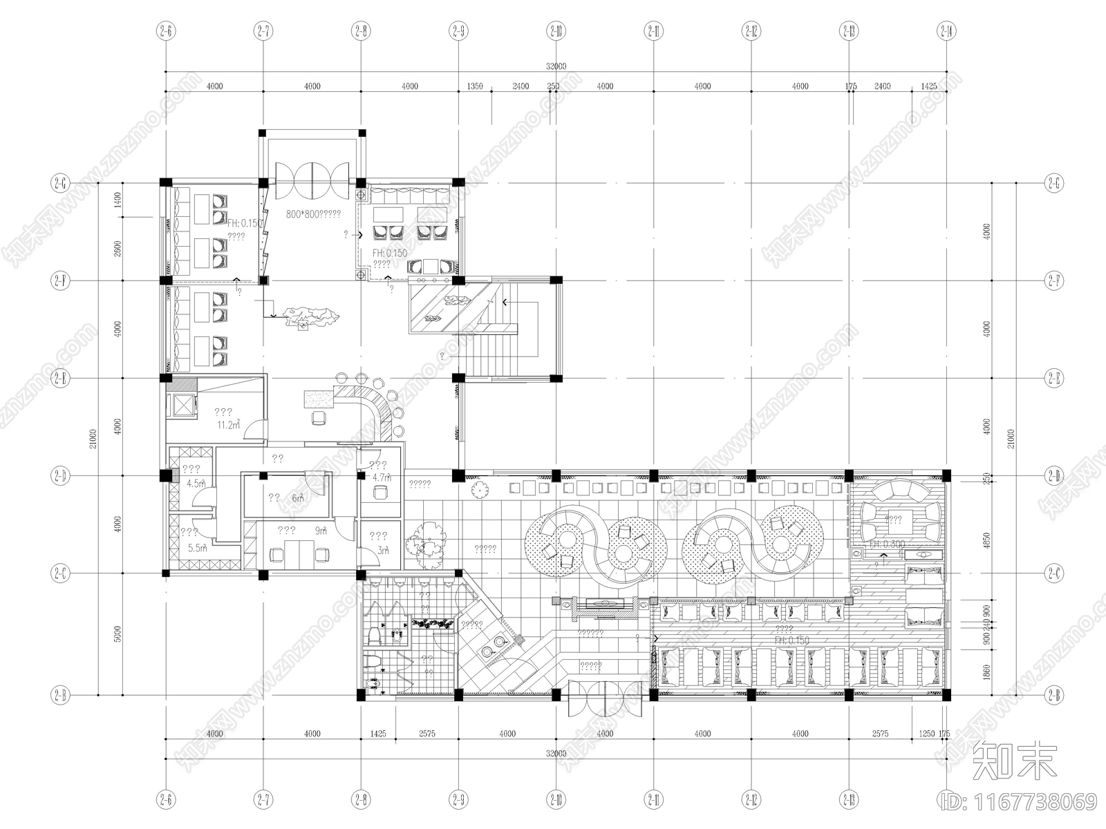 21套咖啡厅馆咖啡店CAD图纸施工图下载【ID:1167738069】