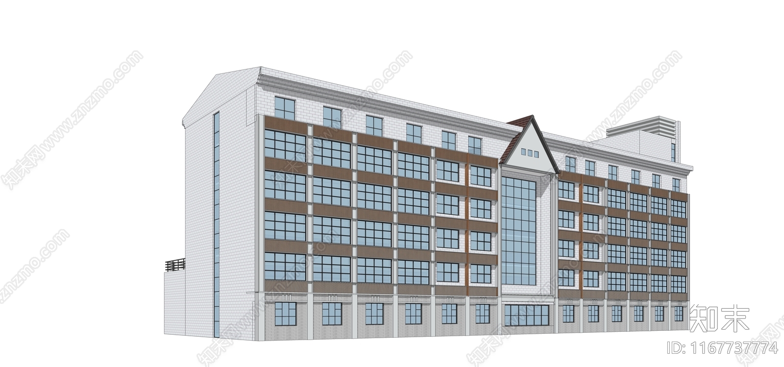 现代学校建筑SU模型下载【ID:1167737774】