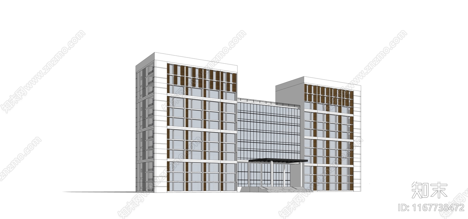 现代办公楼SU模型下载【ID:1167738472】