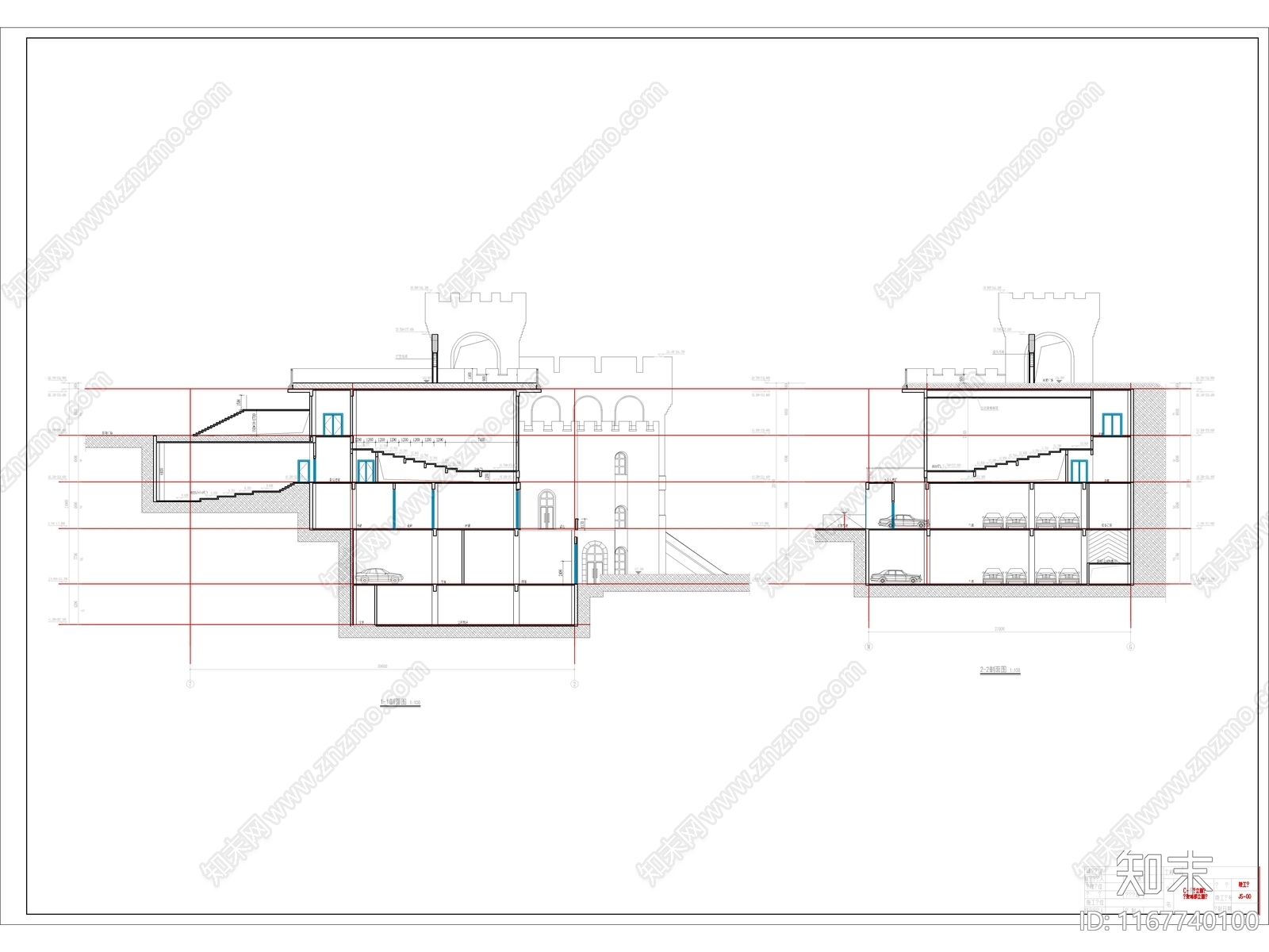 欧式古建施工图下载【ID:1167740100】