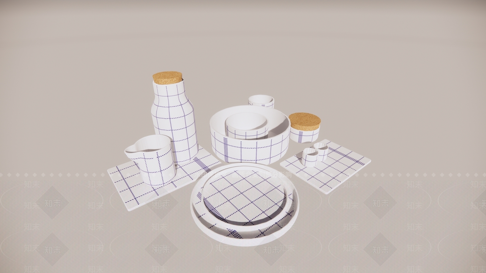 餐具SU模型下载【ID:1167744076】