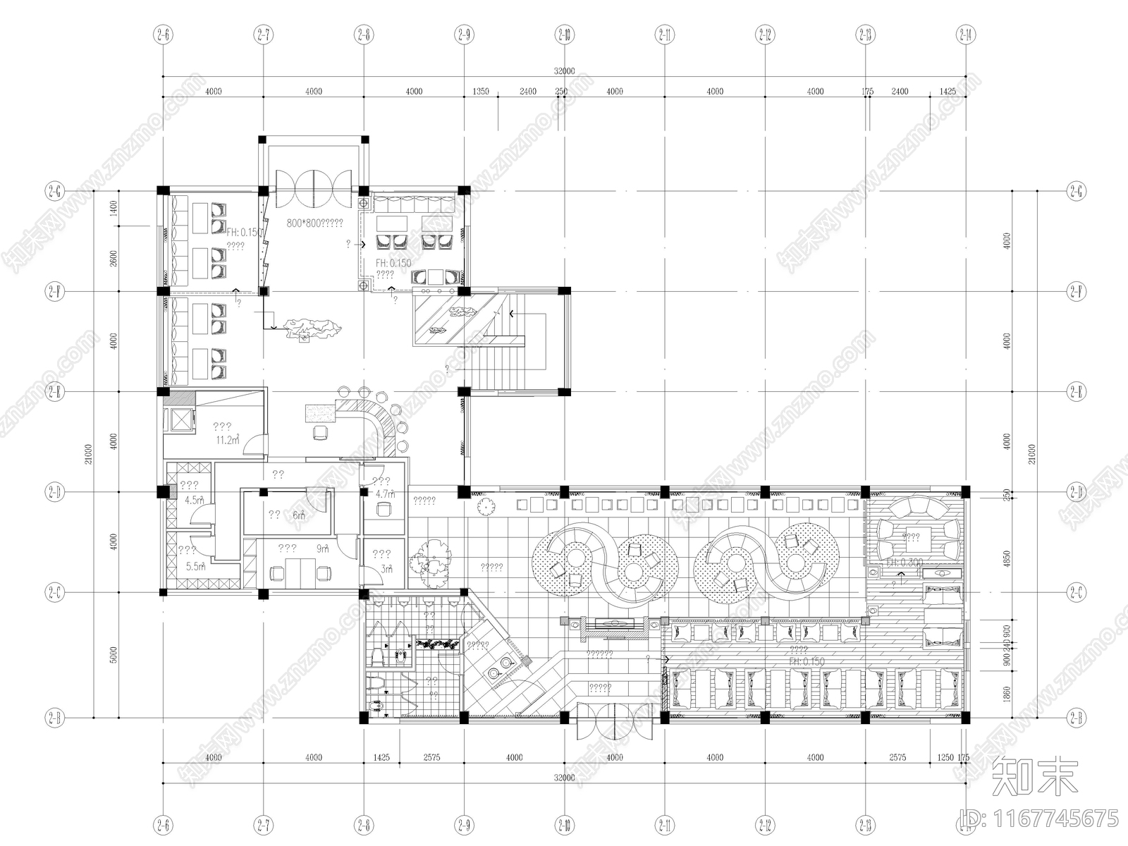 25套最新咖啡馆厅咖啡店酒吧CAD施工图施工图下载【ID:1167745675】