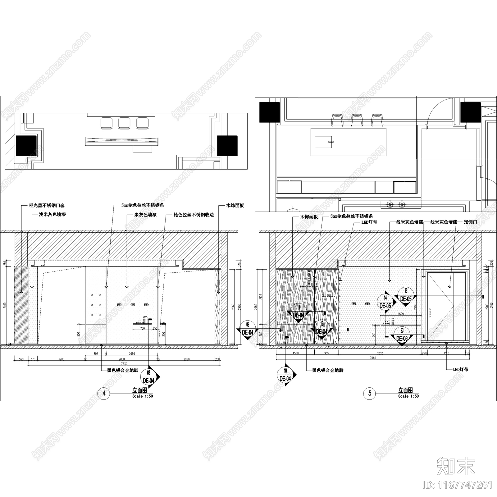 现代展厅cad施工图下载【ID:1167747261】