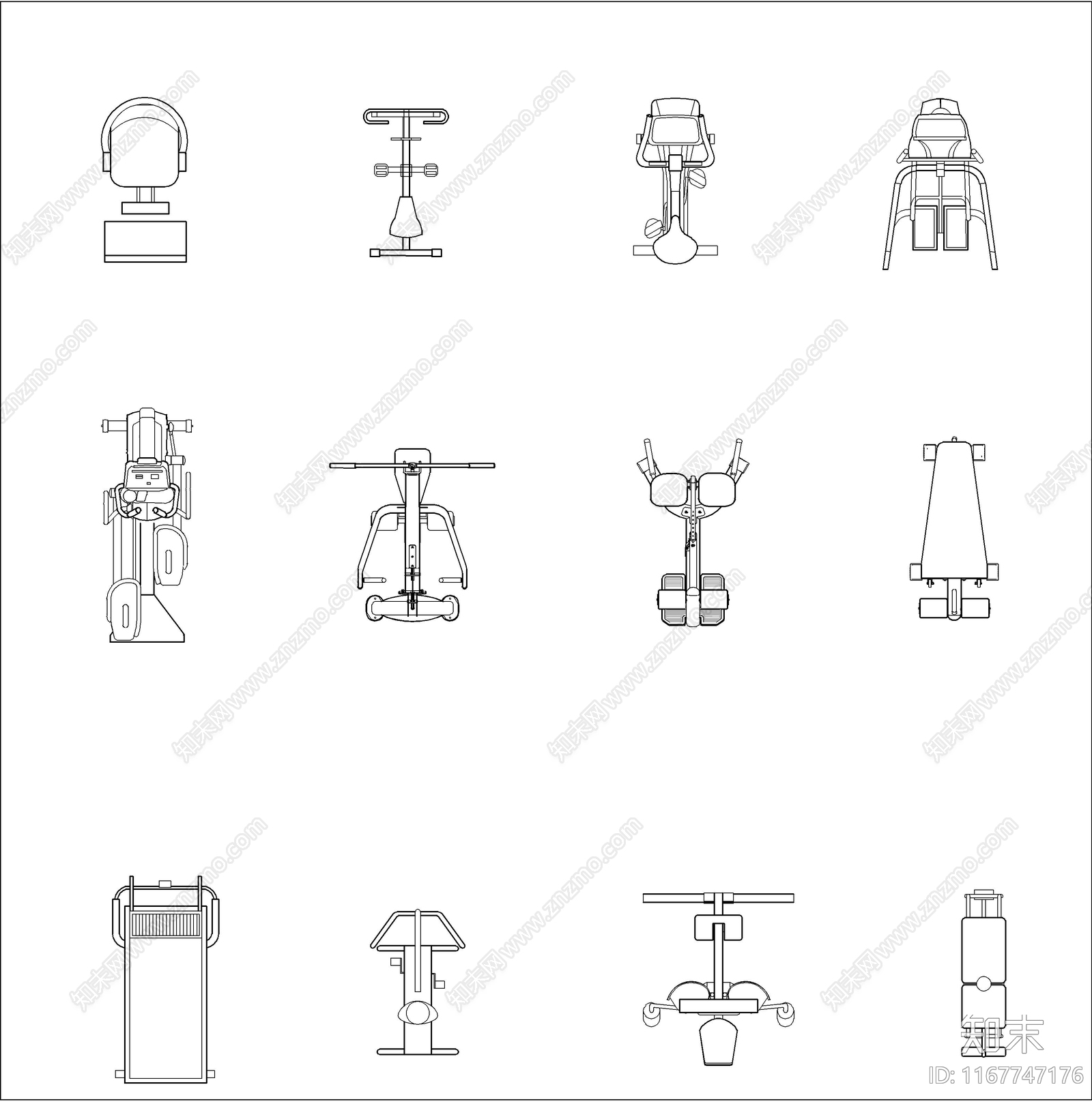 现代器材设备详图施工图下载【ID:1167747176】
