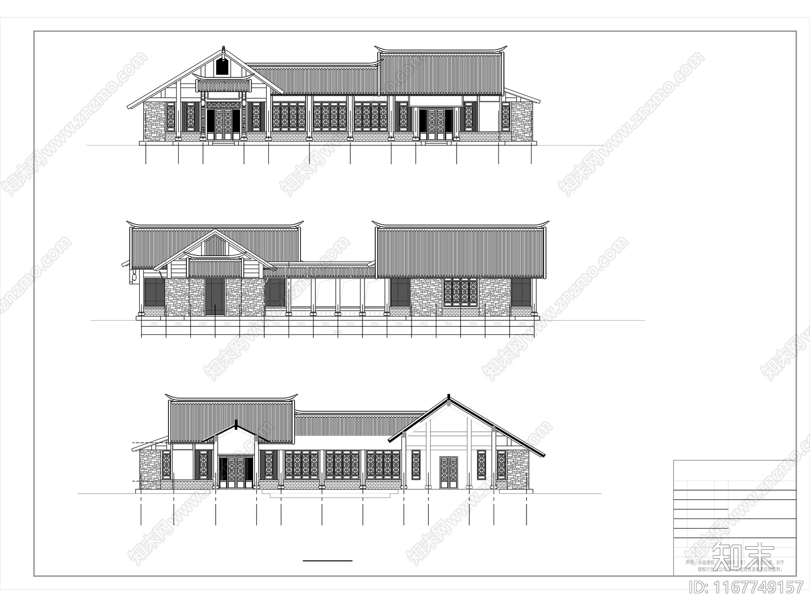 中式古建cad施工图下载【ID:1167749157】