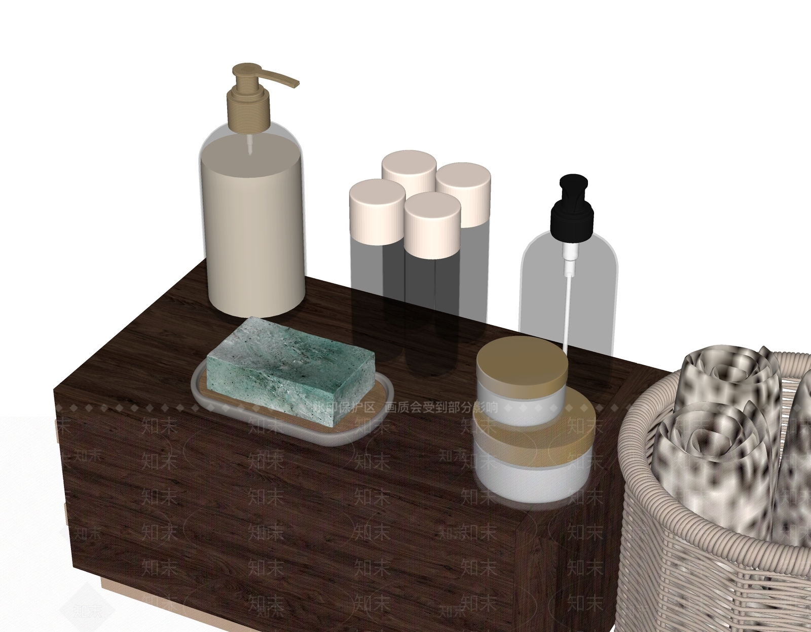 洗浴用品SU模型下载【ID:1167753470】