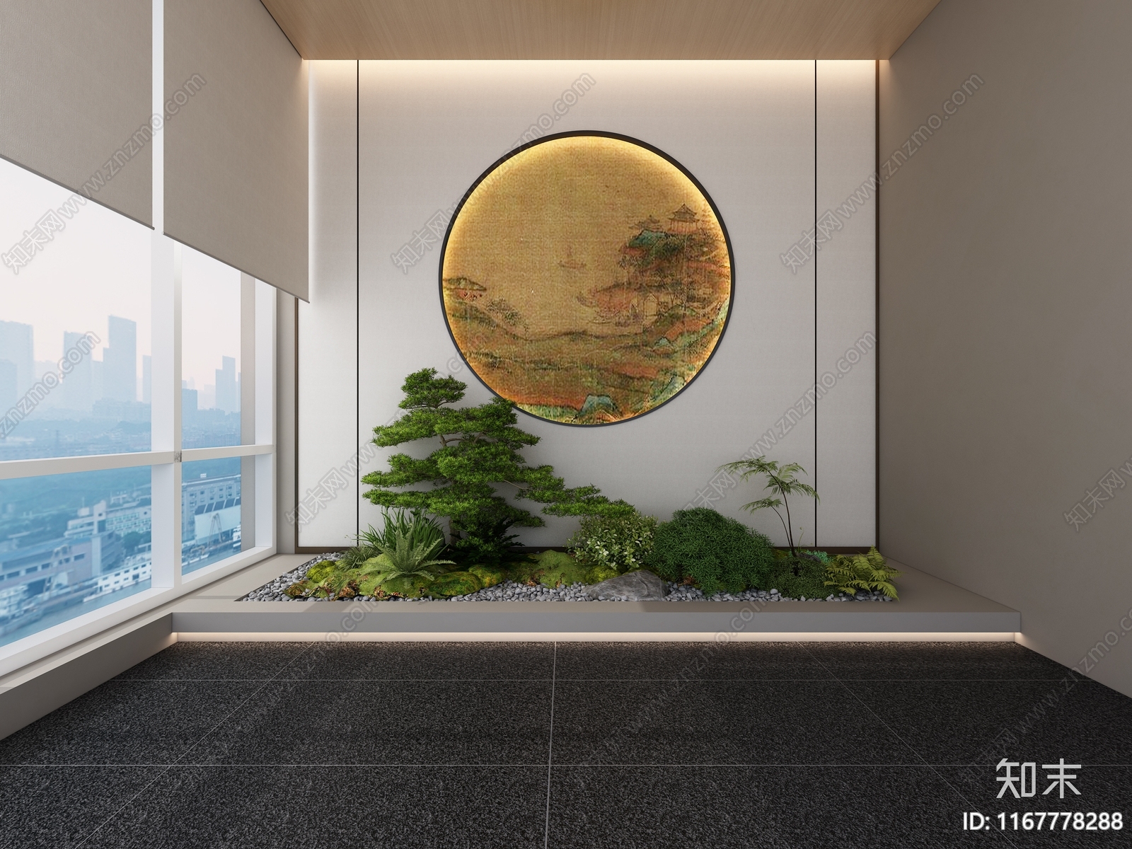 新中式现代茶餐厅3D模型下载【ID:1167778288】