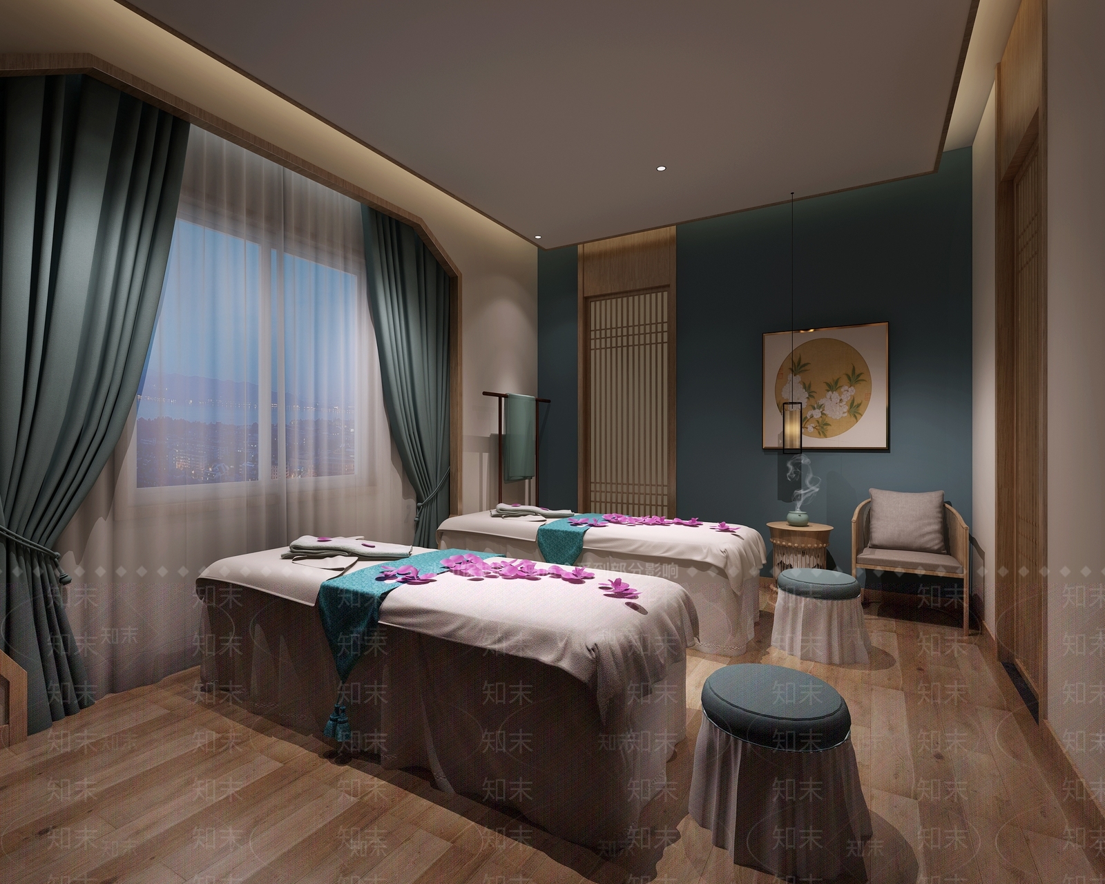 现代新中式美容院3D模型下载【ID:1167785876】