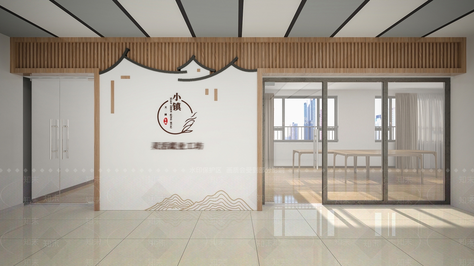 现代新中式其他公共空间SU模型下载【ID:1167791827】