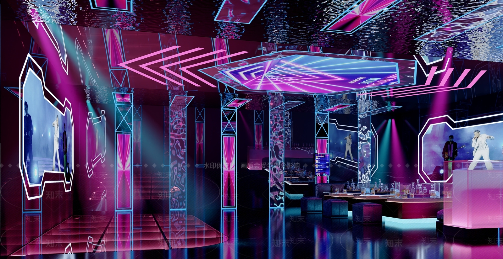 现代轻奢KTV3D模型下载【ID:1167795046】