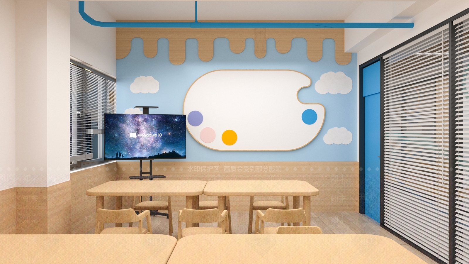 现代幼儿园3D模型下载【ID:1167796534】