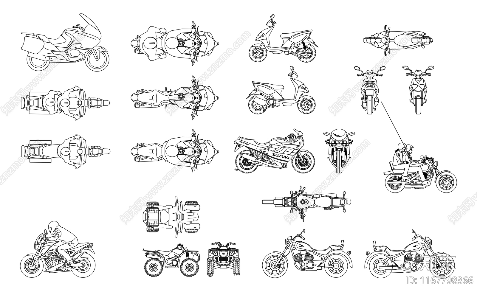 现代交通工具图库施工图下载【ID:1167798366】