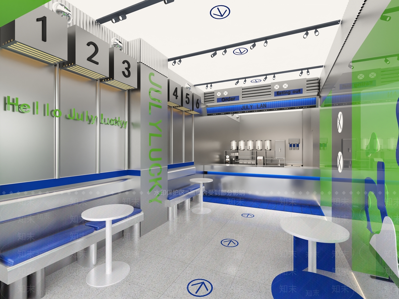 现代奶茶店3D模型下载【ID:1167800785】