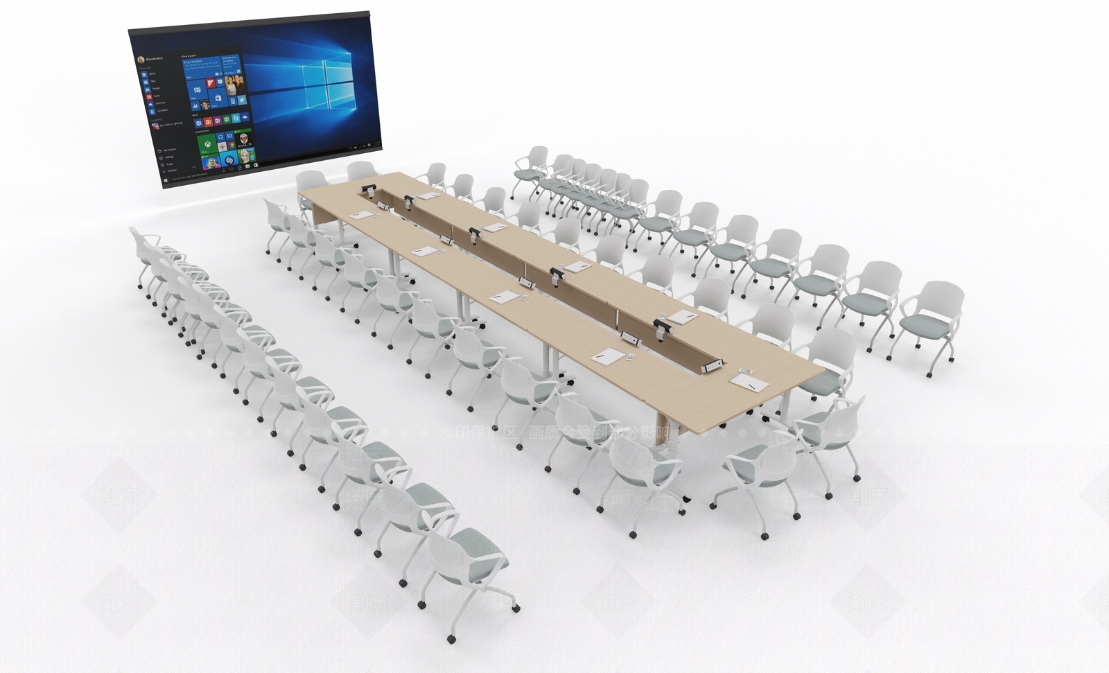 现代会议室SU模型下载【ID:1167802710】