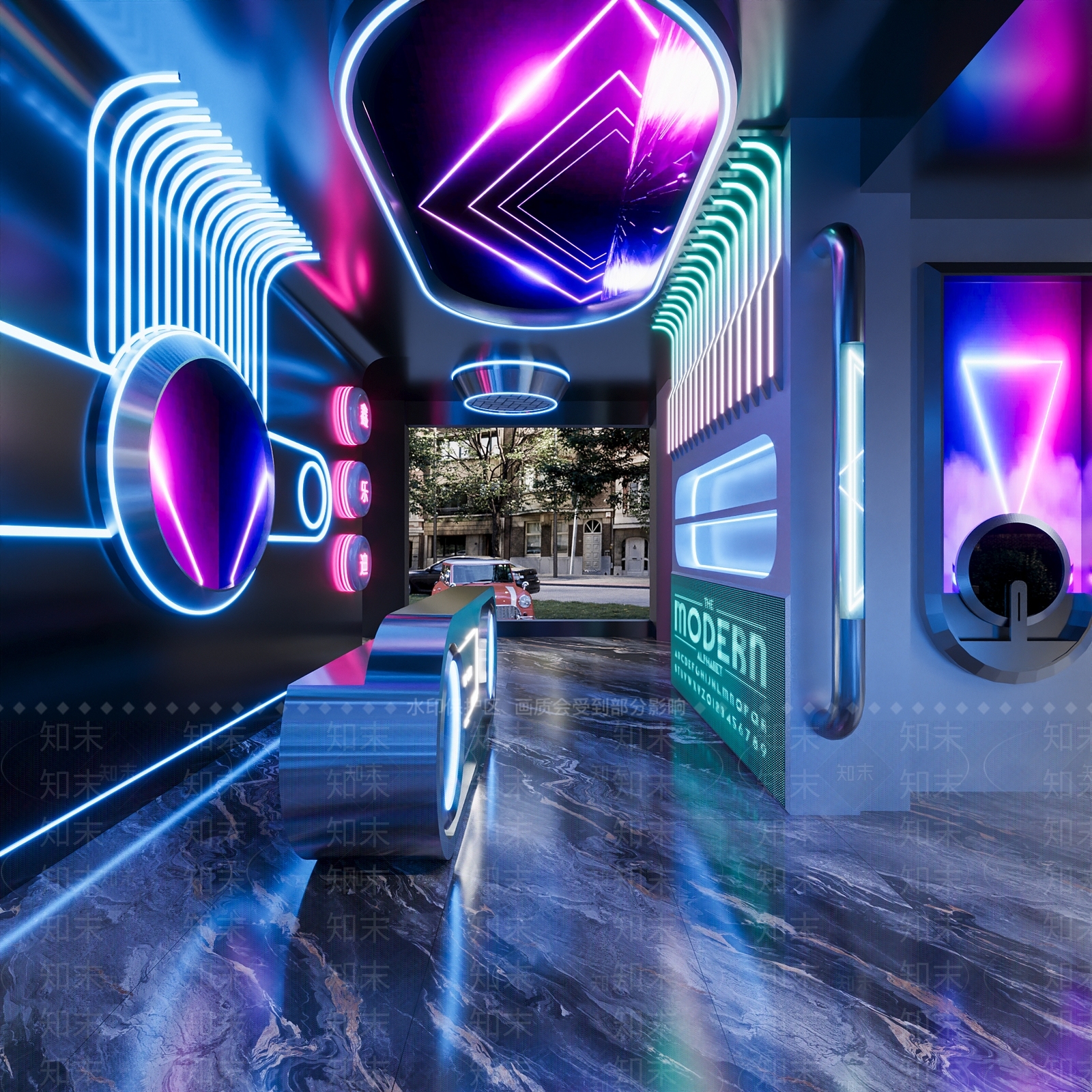 现代科技展厅3D模型下载【ID:1214680729】