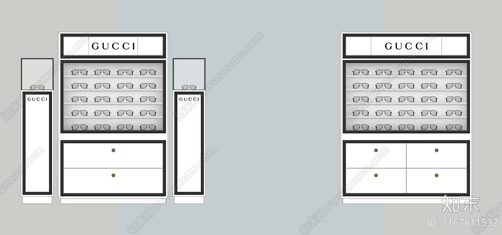展柜SU模型下载【ID:1167811532】