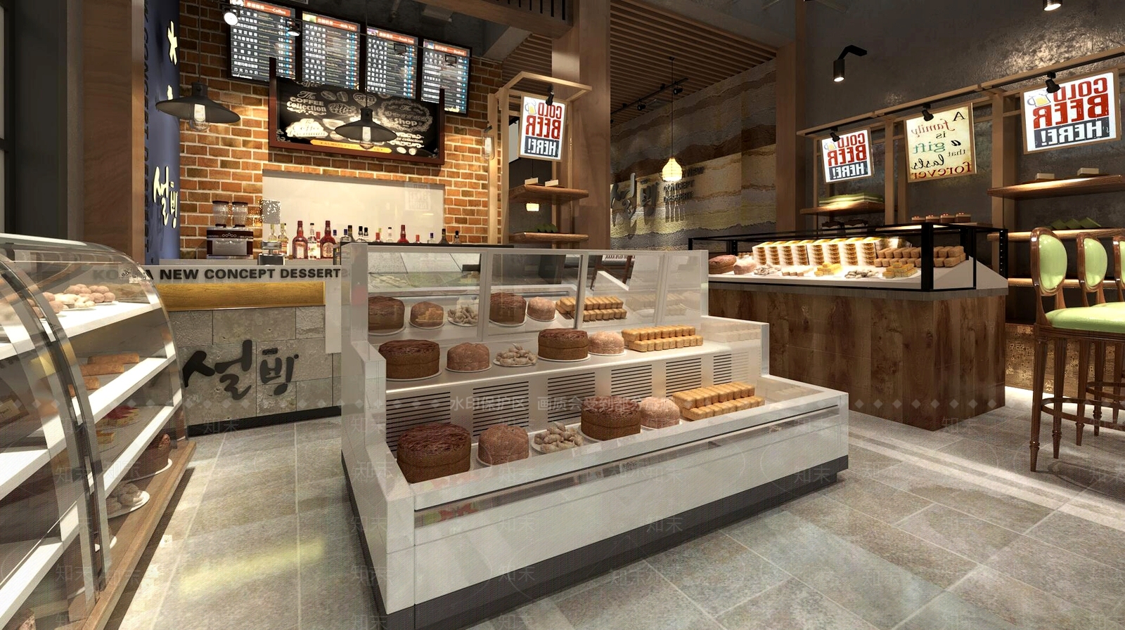 工业甜品面包店3D模型下载【ID:1167815949】