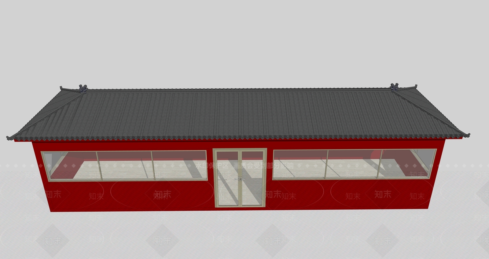 现代商场建筑SU模型下载【ID:1167816669】