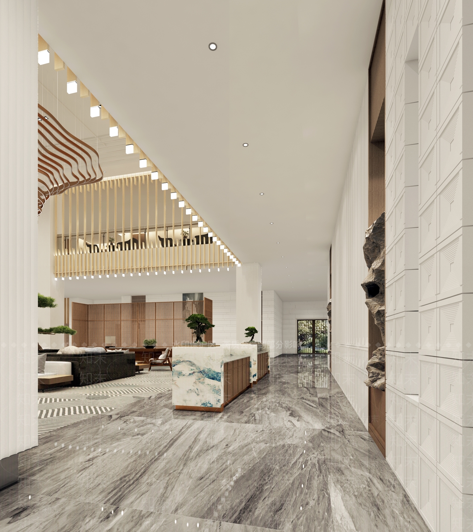 新中式酒店3D模型下载【ID:1167818312】