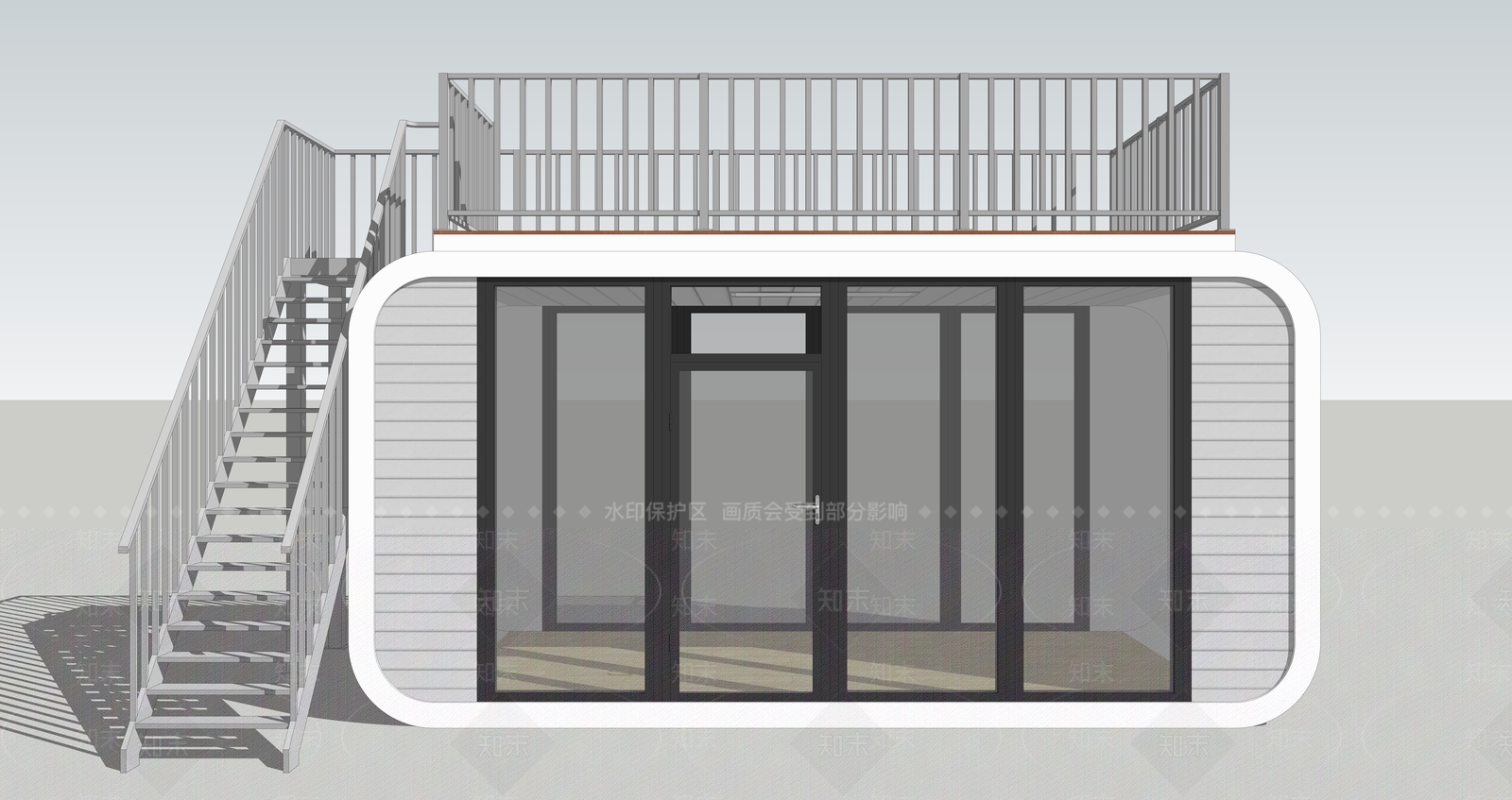 现代其他商业建筑SU模型下载【ID:1167817615】
