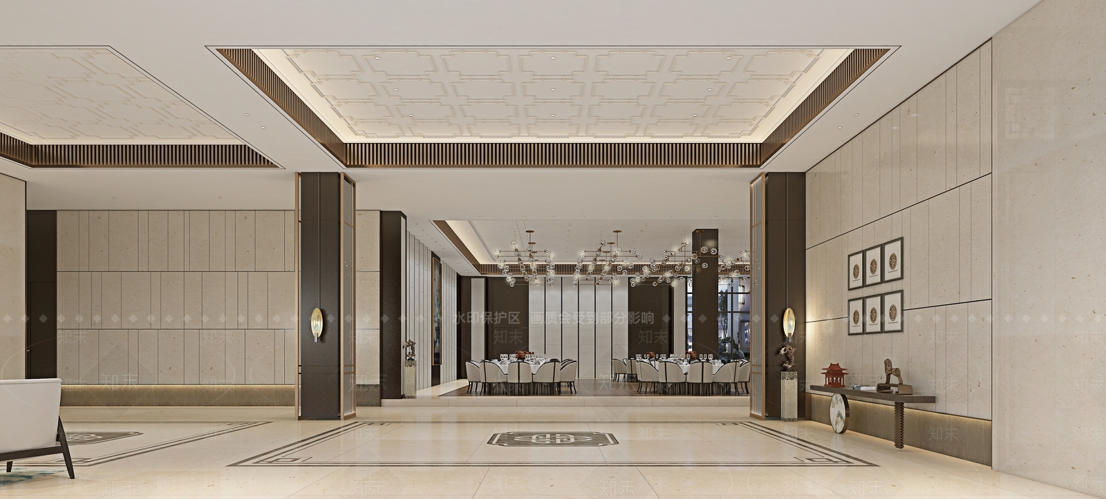 新中式酒店3D模型下载【ID:1167823085】