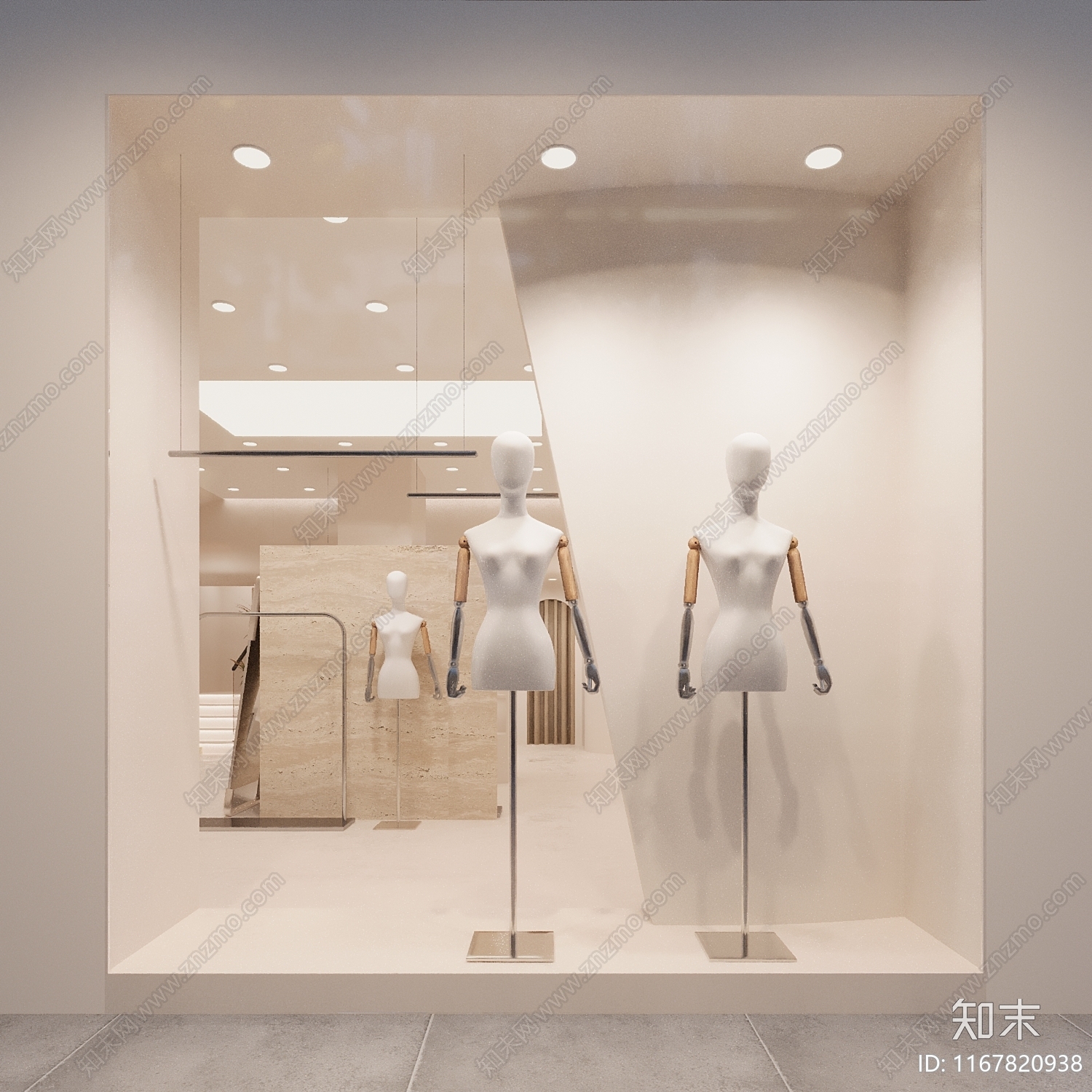 现代服装店3D模型下载【ID:1167820938】