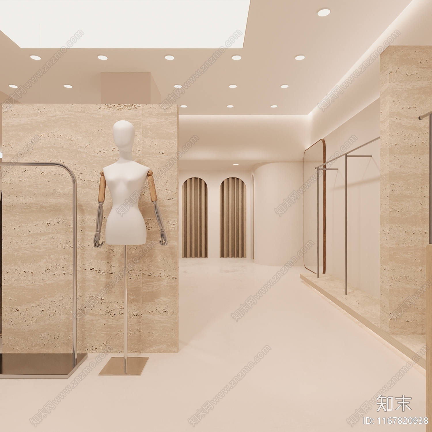 现代服装店3D模型下载【ID:1167820938】