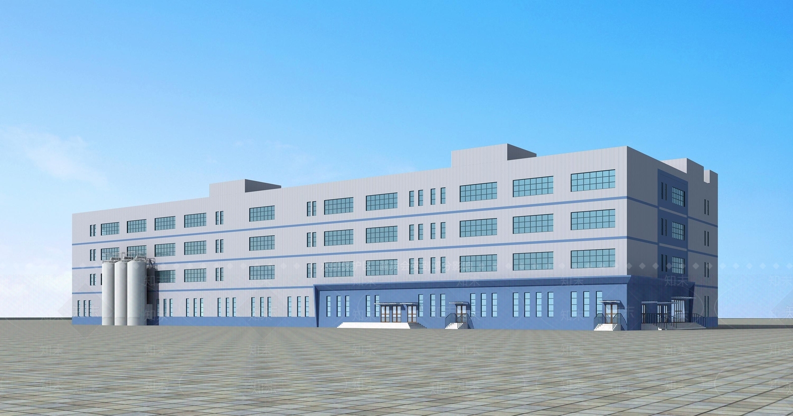 现代厂房3D模型下载【ID:1167825649】