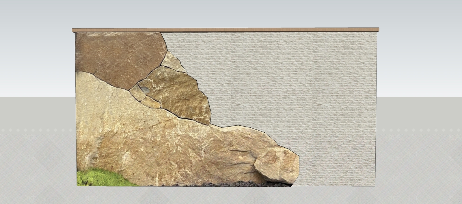 日式禅意别墅庭院SU模型下载【ID:1167986025】