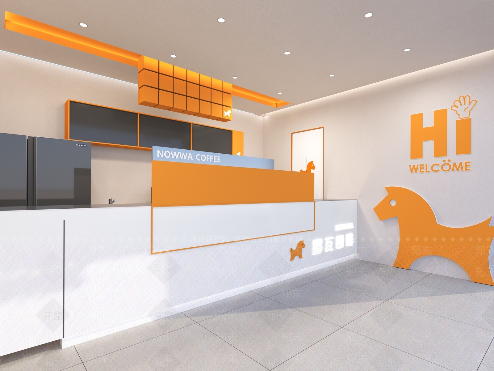 现代奶茶店3D模型下载【ID:1167830754】