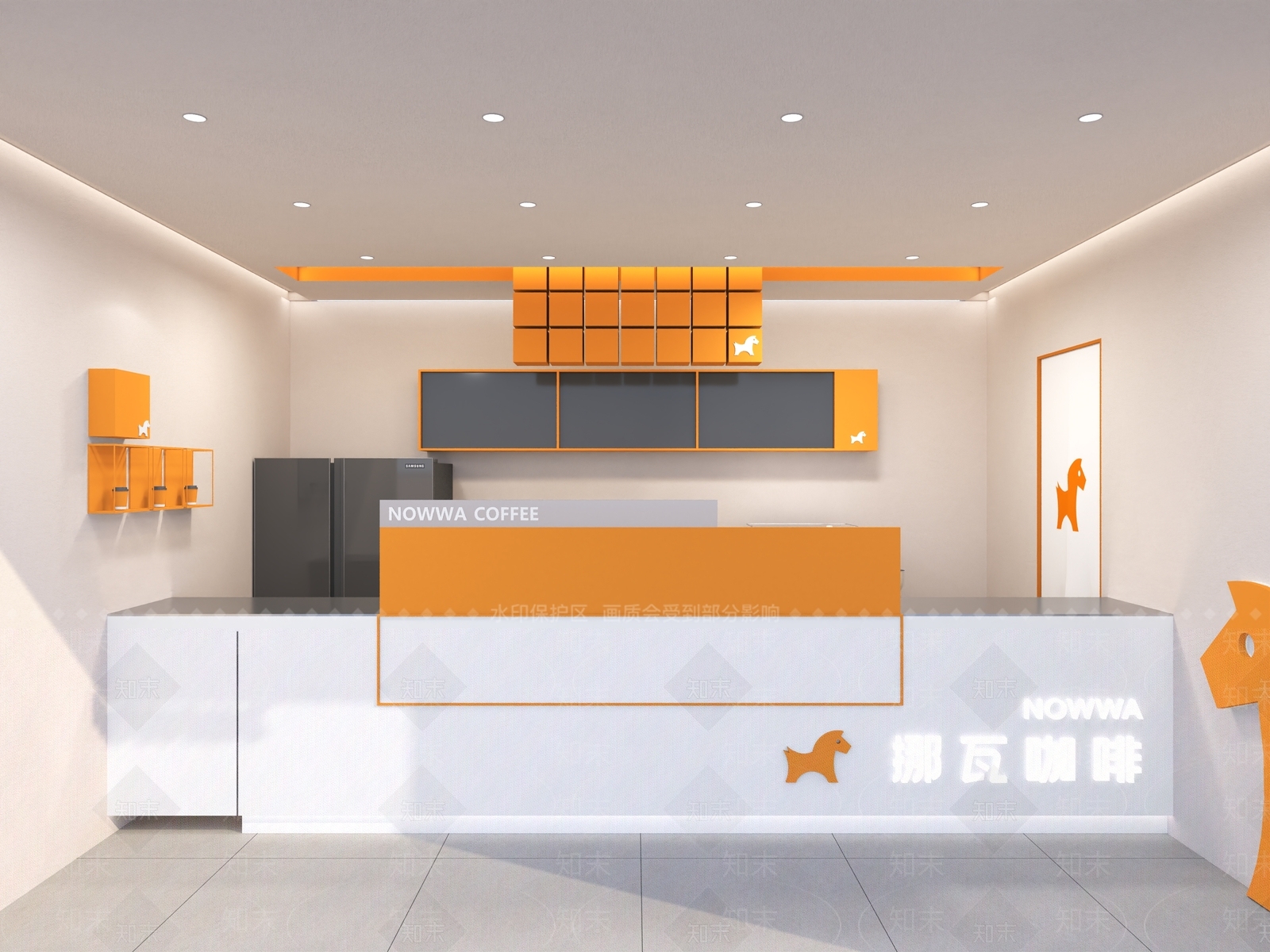 现代奶茶店3D模型下载【ID:1167830754】