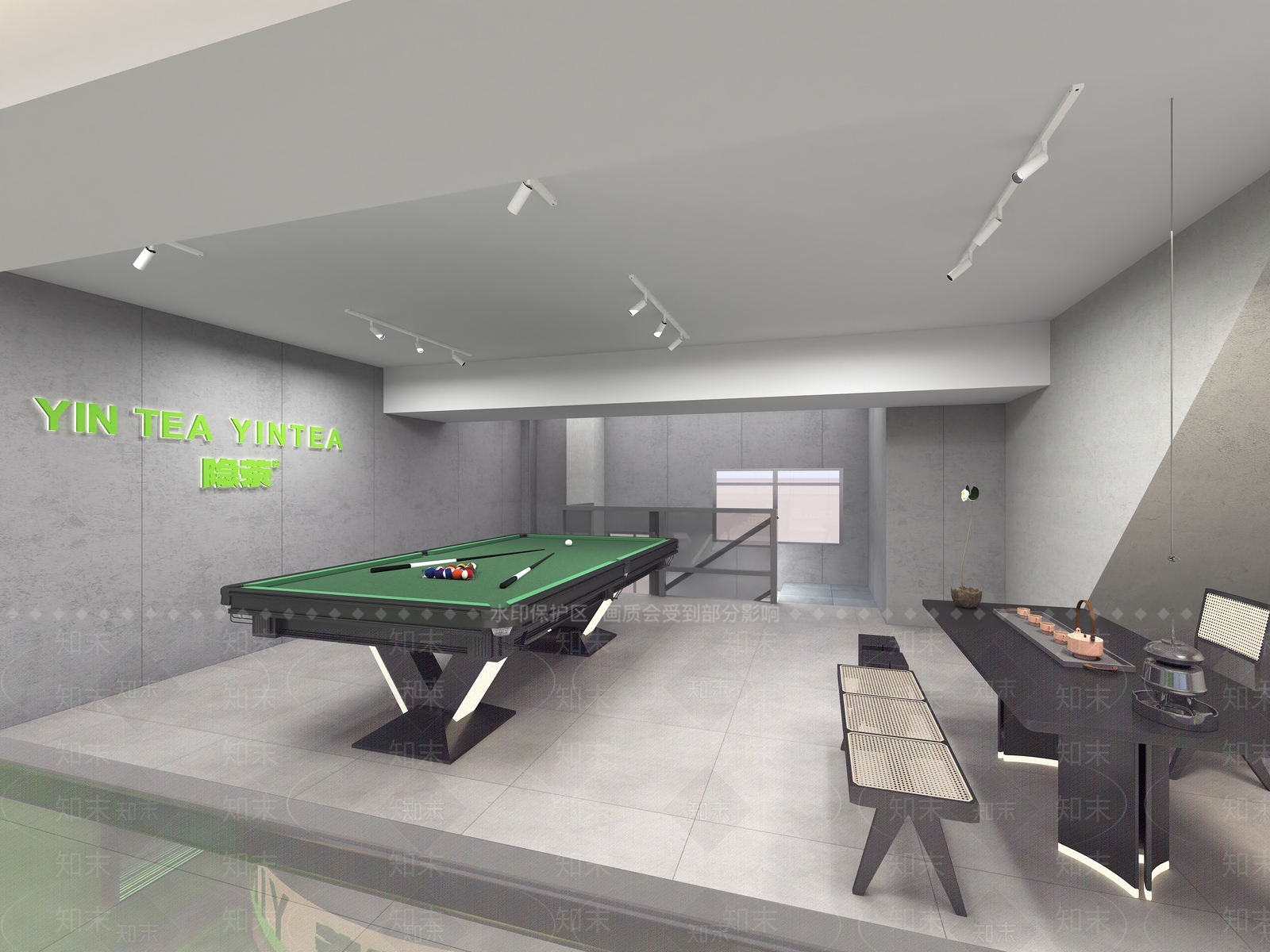 现代茶馆3D模型下载【ID:1214681250】
