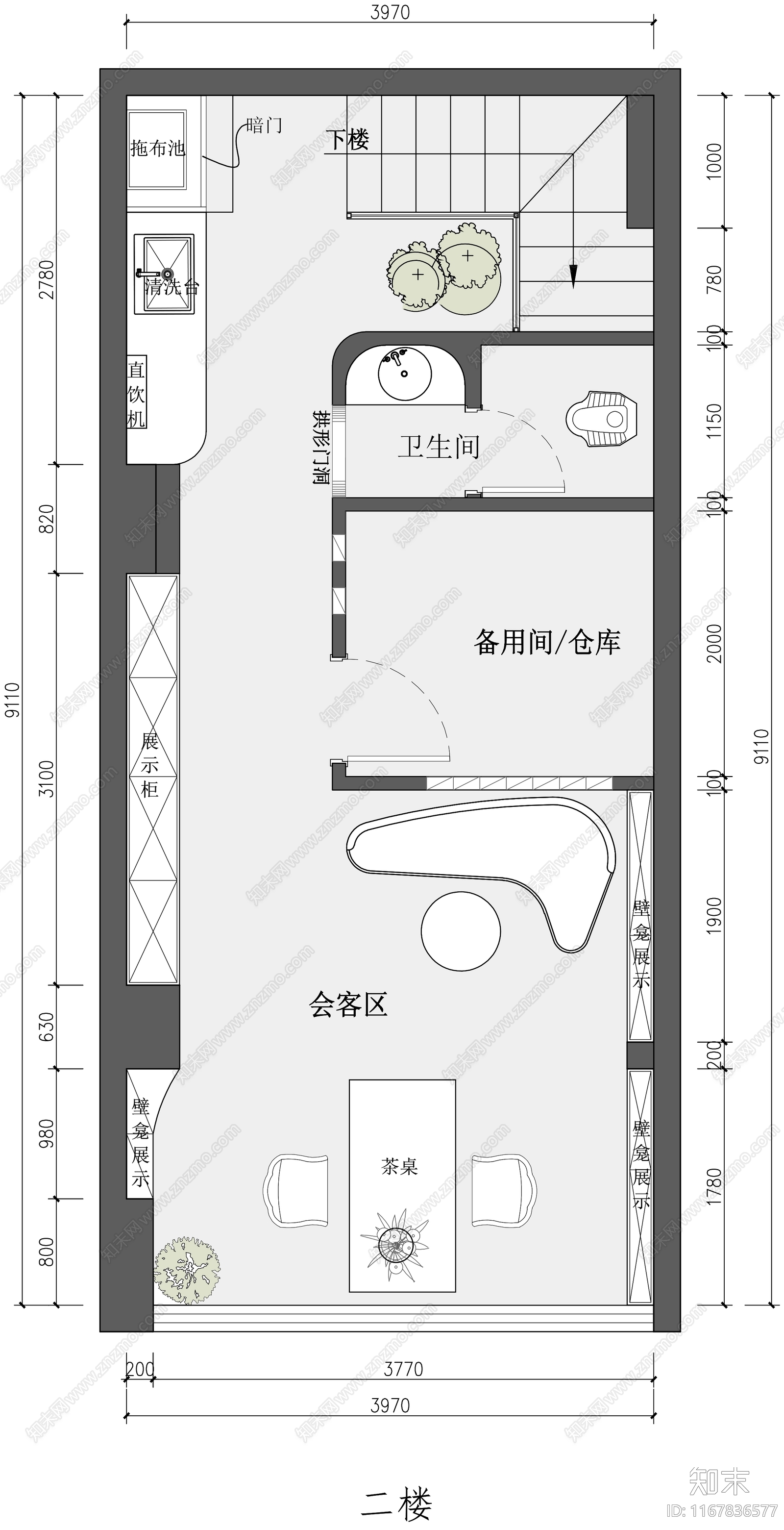 现代其他商业空间cad施工图下载【ID:1167836577】