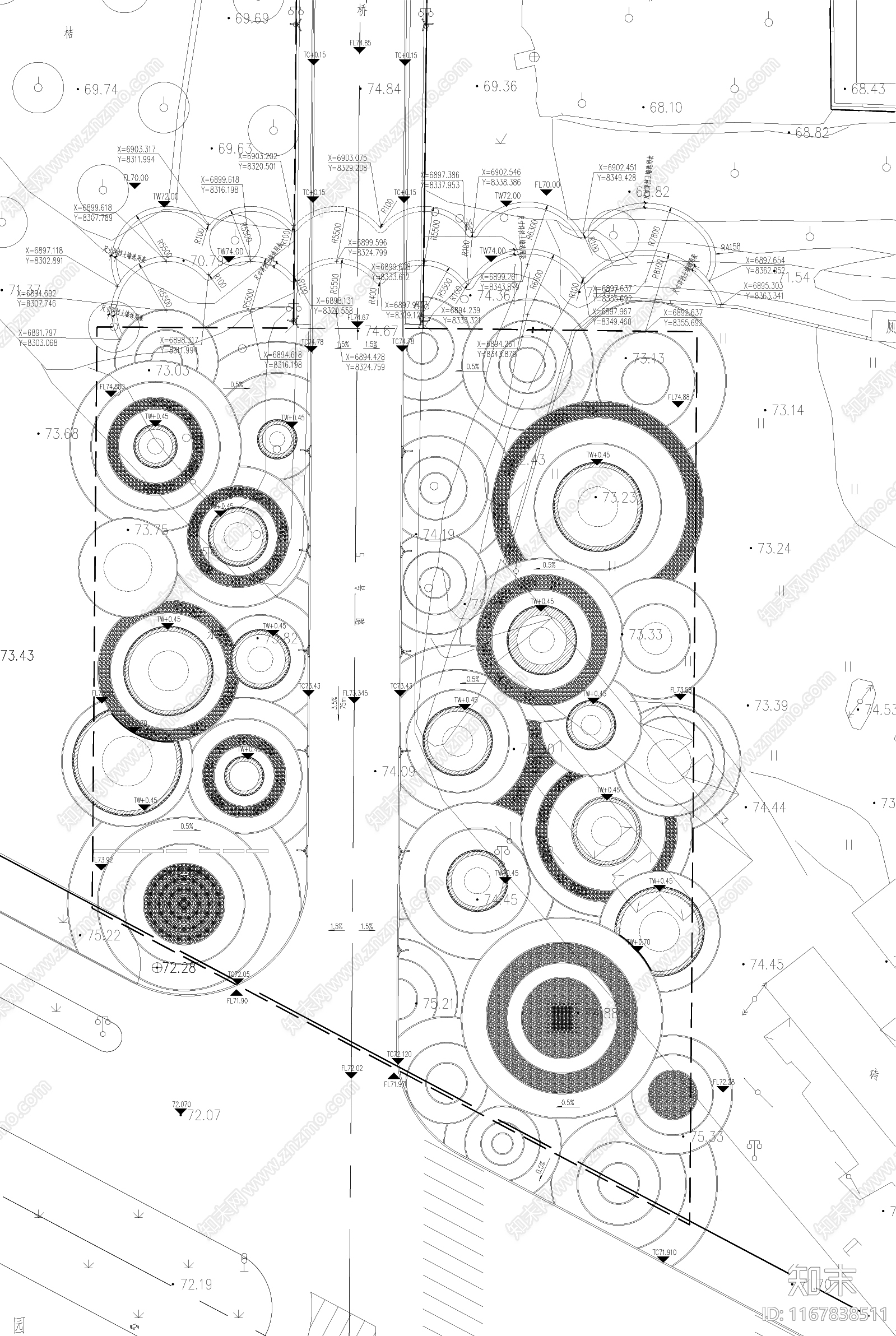 现代办公景观施工图下载【ID:1167838511】