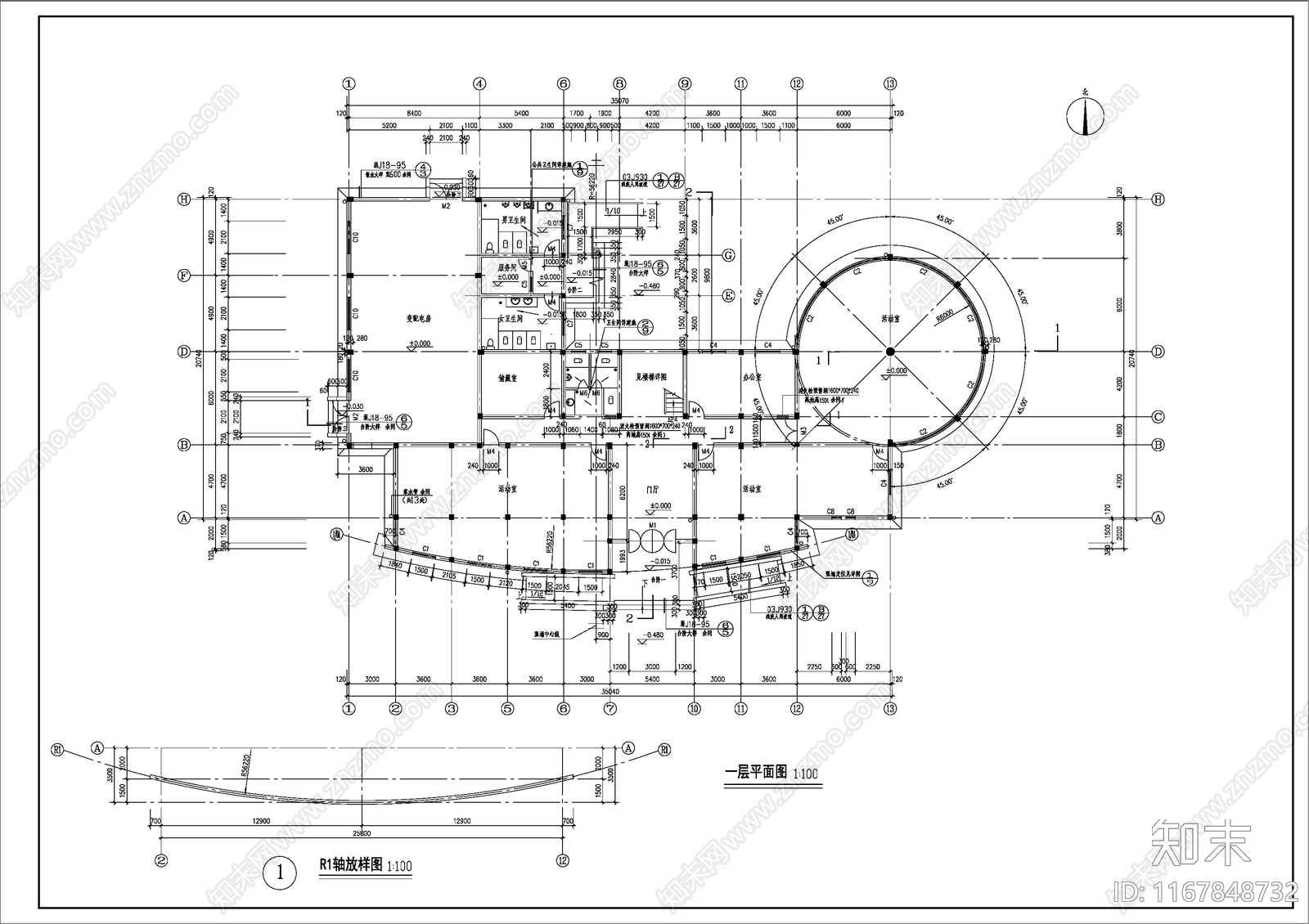 现代会所cad施工图下载【ID:1167848732】