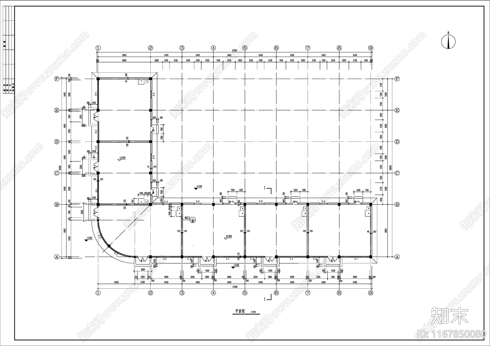 现代商业街施工图下载【ID:1167850080】