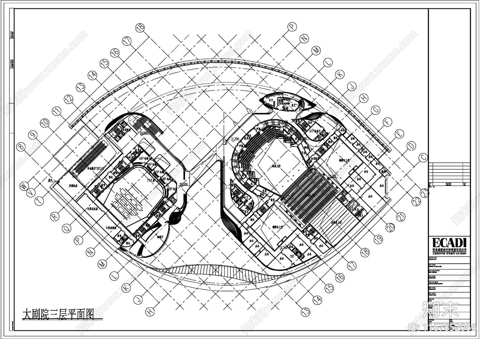 现代电影院cad施工图下载【ID:1167852066】