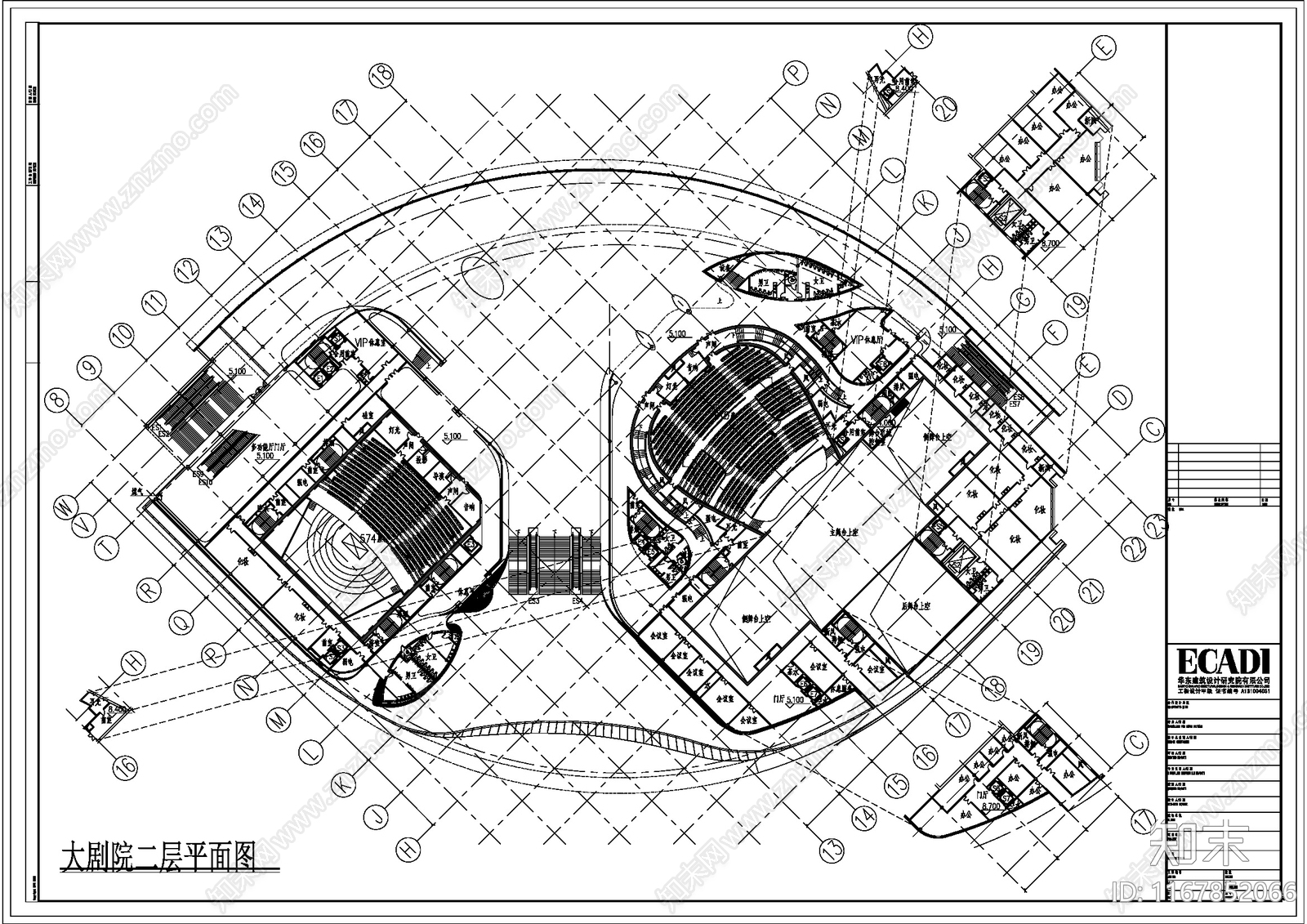 现代电影院cad施工图下载【ID:1167852066】