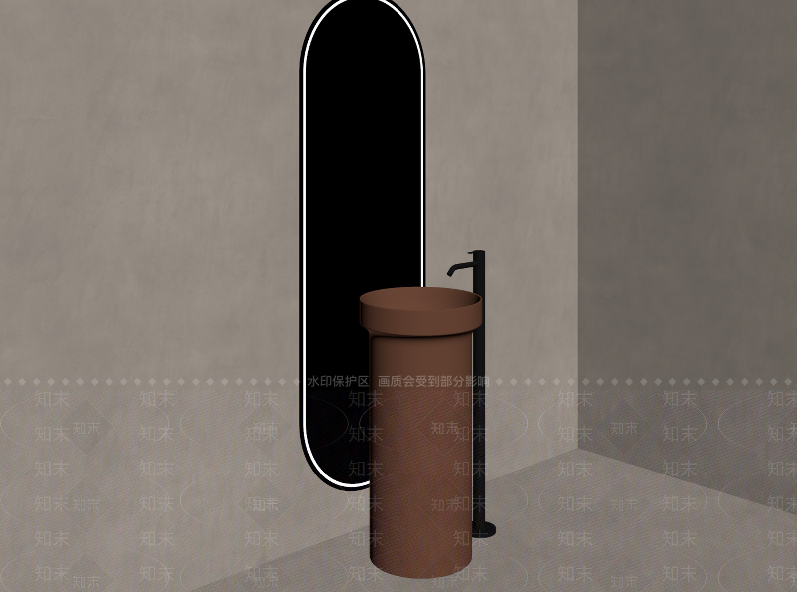 洗手台SU模型下载【ID:1167857357】